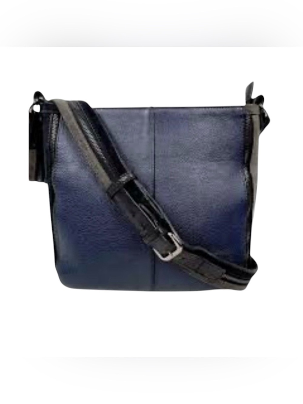 Sondra Roberts Genuine Leather Medium Shoulder Bag Zip Top